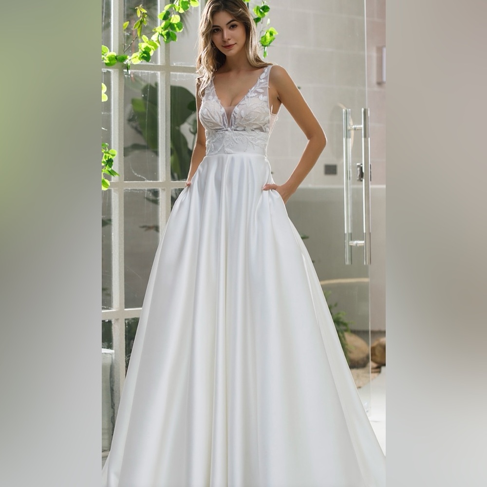 Elegant White Evening Gown